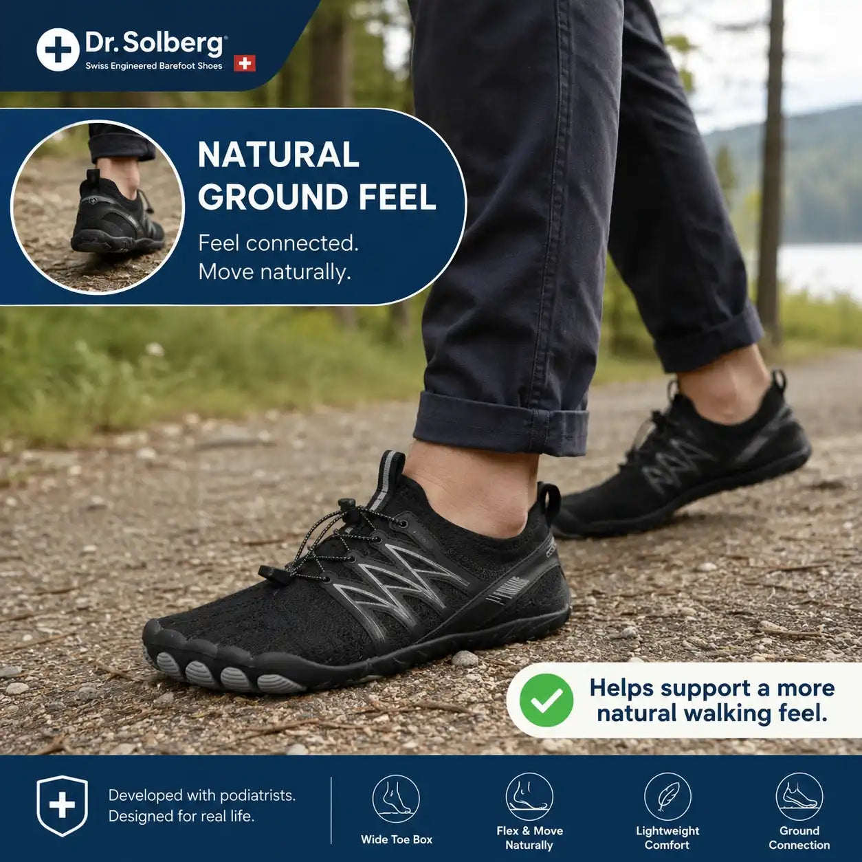 Physio Pro - Orthopedic Pain-Free & Anti-Slip Barefoot Shoe (Unisex)