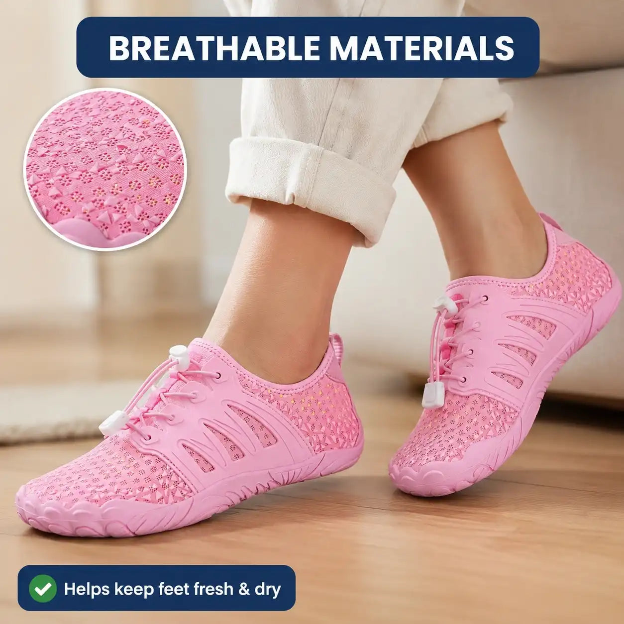 Medic Grip - Light Orthopedic Pain-Relief & Anti-Sweat Barefoot Shoe (Unisex)