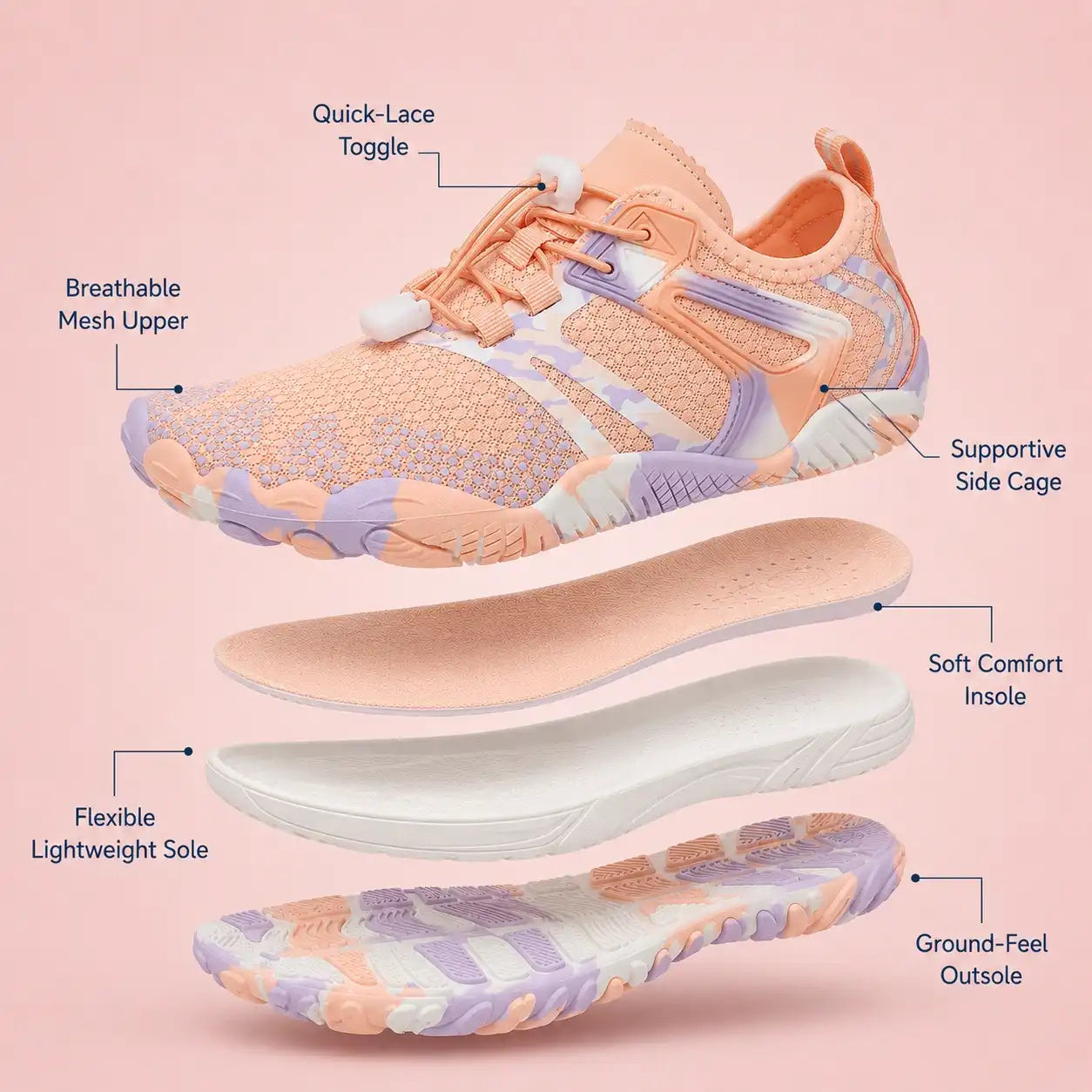 Comfort Max - Maximum Comfort & Pain-Relief Barefoot Shoe (Unisex)