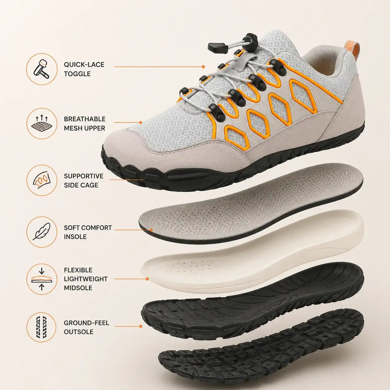 Outdoor Ultra - Outdoor Stability & Anti-Slip Barefoot Shoe (Men)