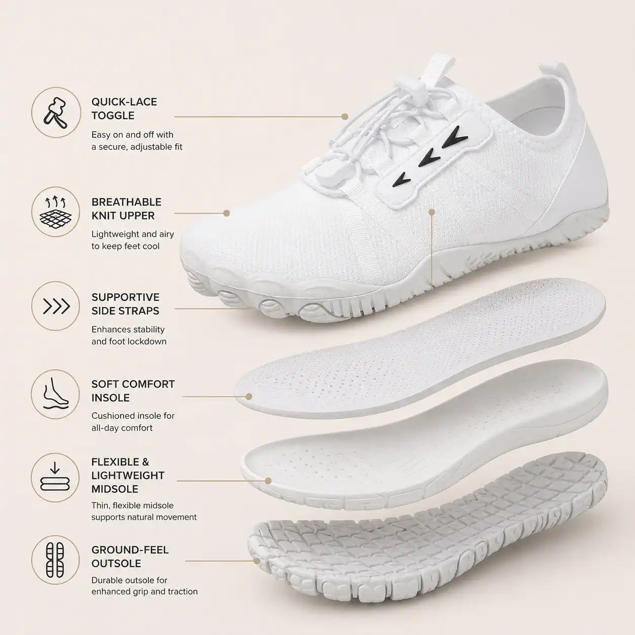 Medic Light - Ultra-Light & Anti-Slip Barefoot Shoe (Unisex)