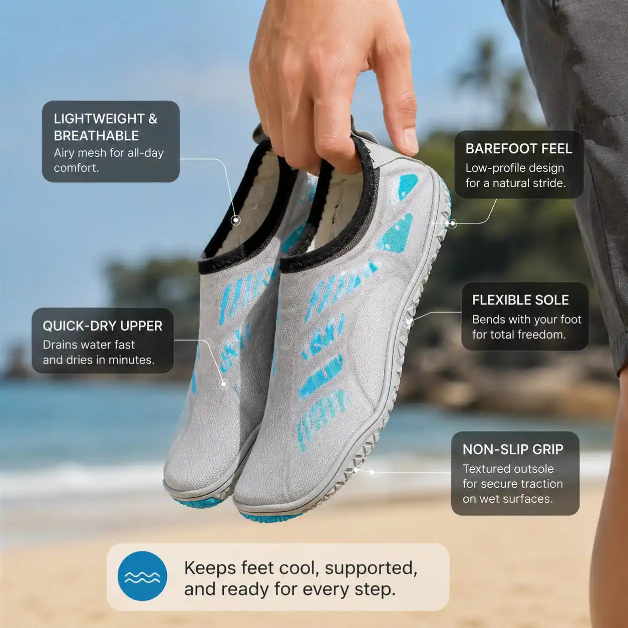 Air Cloud - Step-In & Quick-Dry Shoes (Unisex) - Dr.Solberg