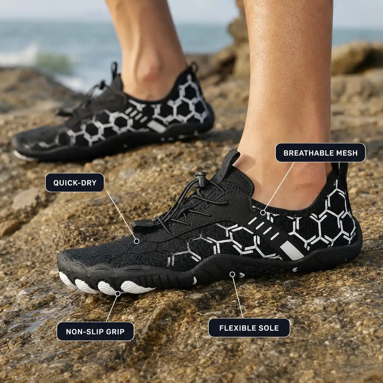 Light Grip - Orthopedic Supportive & Anti-Slip Barefoot Shoe (Unisex) - Dr.Solberg