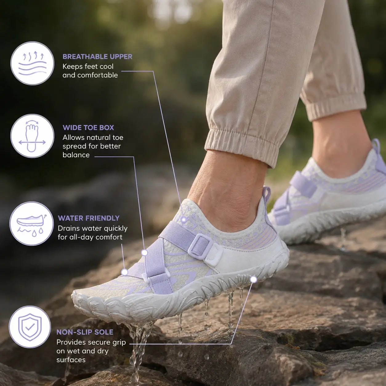 Super Light - Step-In & Anti-Slip Barefoot Shoes (Women) - Dr.Solberg