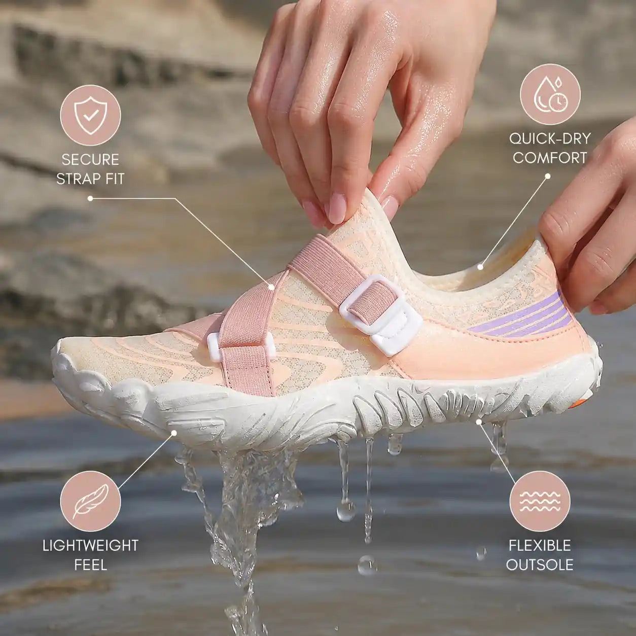 Super Light - Step-In & Anti-Slip Barefoot Shoes (Women) - Dr.Solberg
